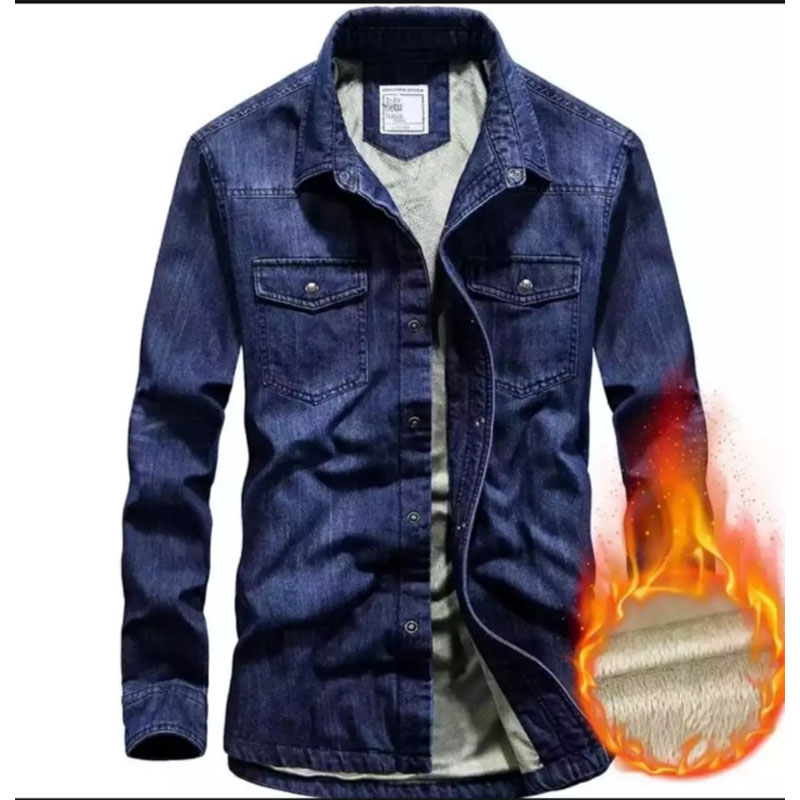 Denim Long Sleeve Casual Shirt For Man 