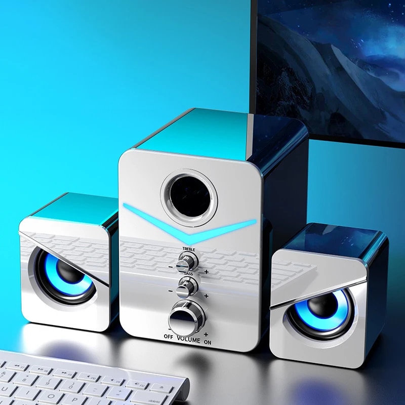 Bluetooth Speaker Home Theater Sound System Mini Speakers Desktop Computer MP3 Player Audio for PC Phone Subwoofer Multi-media. 