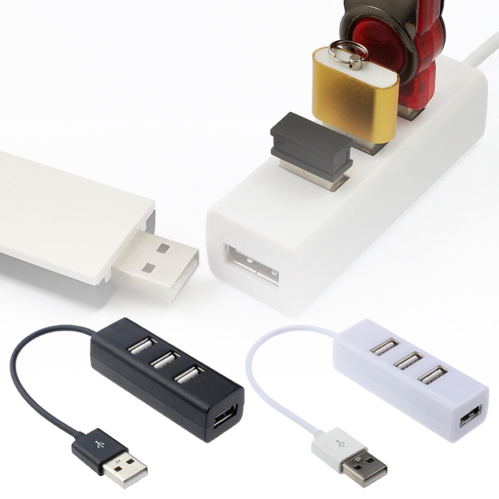【VisioN Shop】4 USB 2.0 Adapter Hub Power on/off Switch For Laptop. 