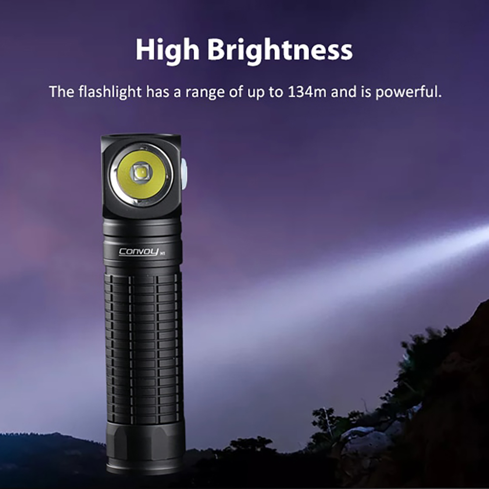 Convoy H1 Flashlight+Headlight with SST20 Led Linterna 18650 Flash Light Mini Torch Headlamp High Power Head Lamp Latarka. 