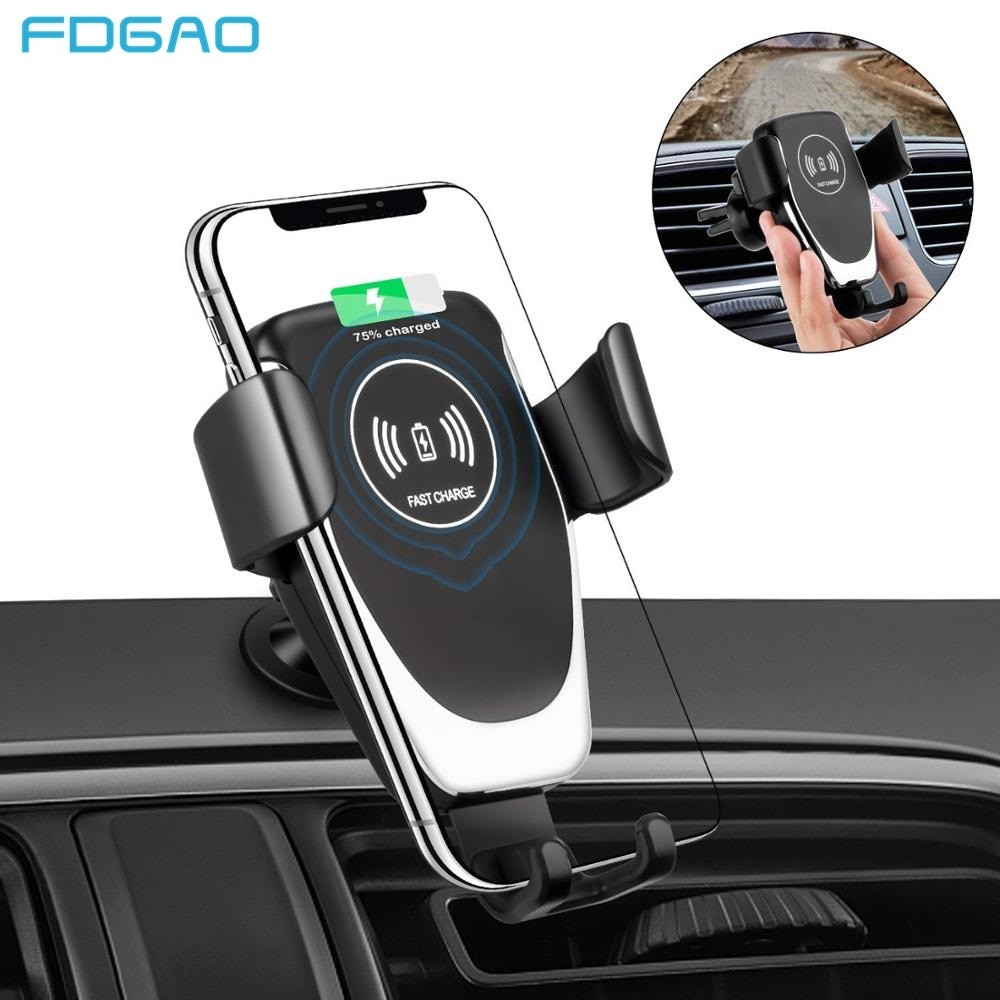 Wireless Car Charger Gravity Stand For Samsung S10 S10e Note 10 9 10W Fast Charging Holder For iPhone 11 X XS MAX XR 8 BQ. 