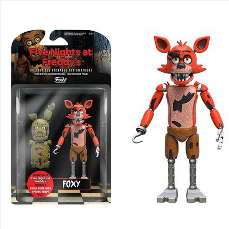 15cm FNAF Figures Freddy Bonnie Foxy Chica Fazbear Bear Action Figure PVC Collection Nightmare Fredbear Balloon Boy Dolls Model Ruiqir Super Store. 