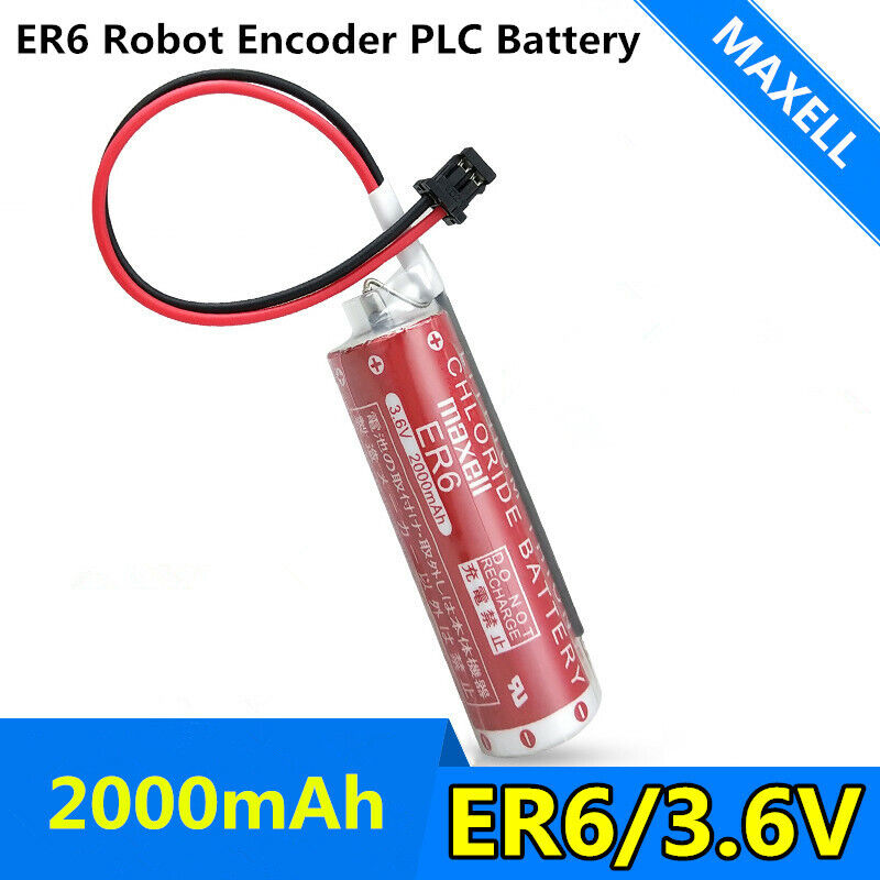 ER6C 3.6V AA Size Super Lithium Battery with Wire - 1 Piece