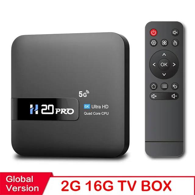 HONGTOP H20PRO Smart TV Box WiFi6 Android 10 6K 4K 3D Media Player TV Box Android 2.4G 5G WIFI Very Fast 1080P Set Top Box. 