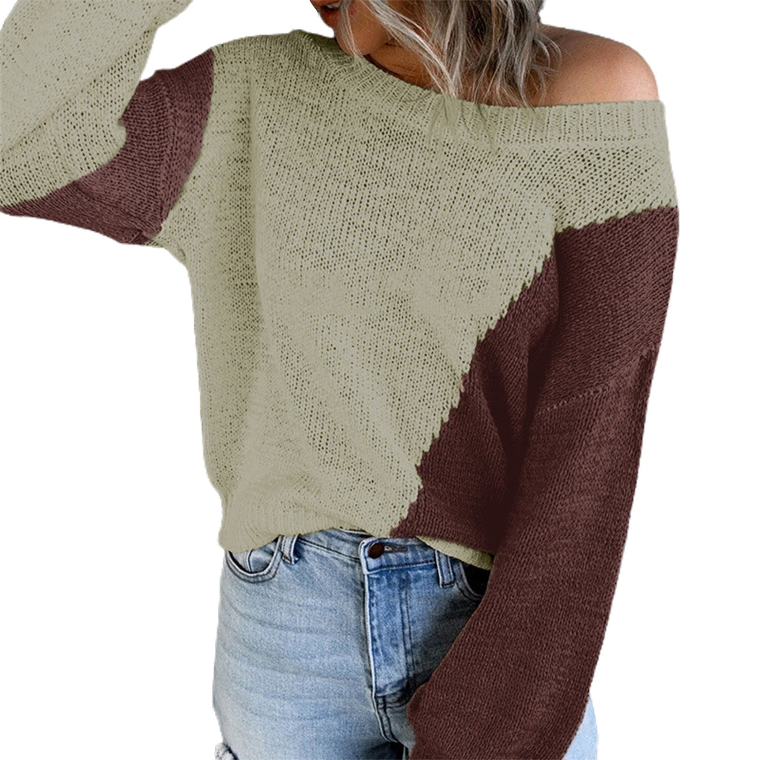 Autumn Sweater Contrast Colors 