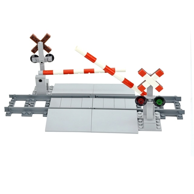 NEW City Trains Flexible Tracks Soft Straight Curved Rails Switch Building Block Creative Models Tailways Toys For Kids Gifts. 