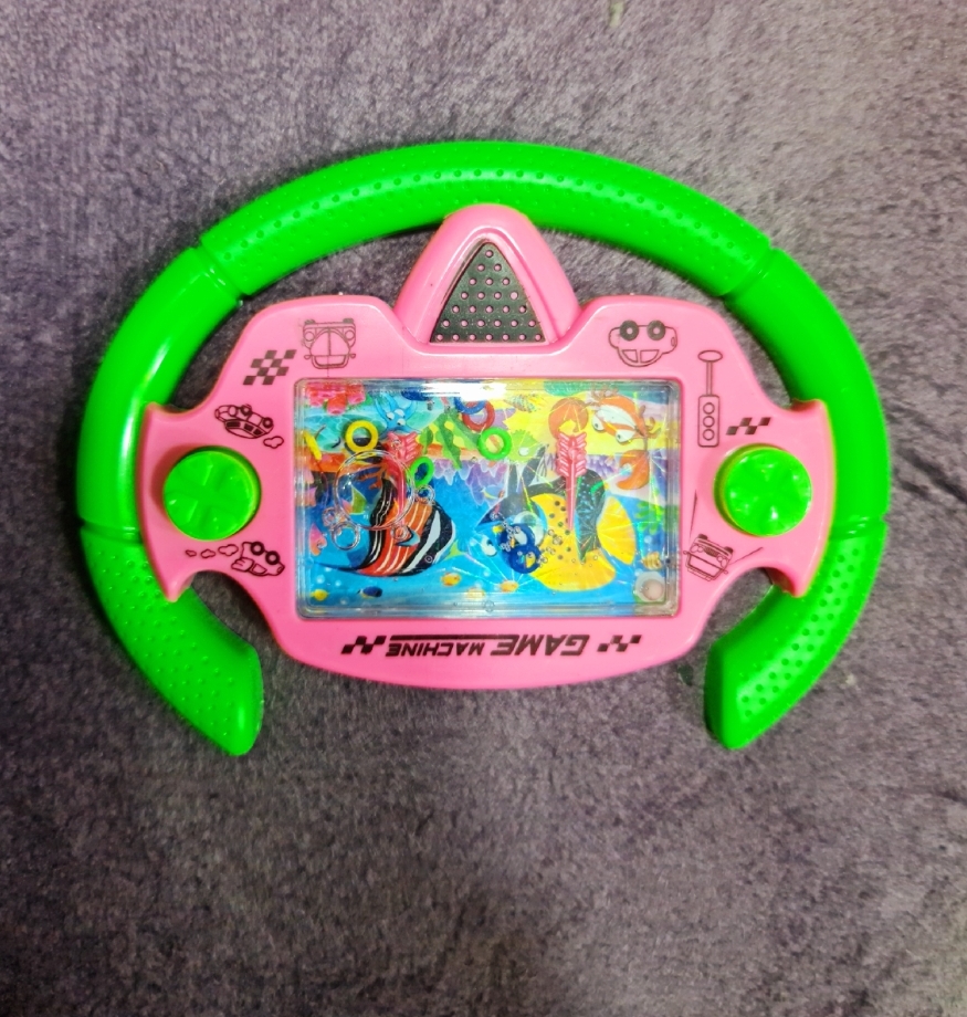 Plastic Water World Game Toy - Blue Pink. 