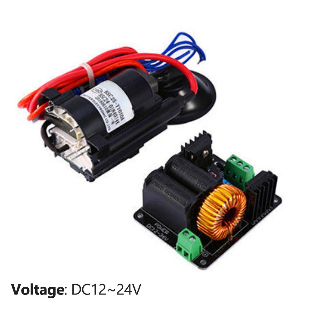 DC12-24V ZVS Coil Driver Board Flyback Driver Module with Ignition Coil High Voltage DC Power upply Replacement for Tesla. 