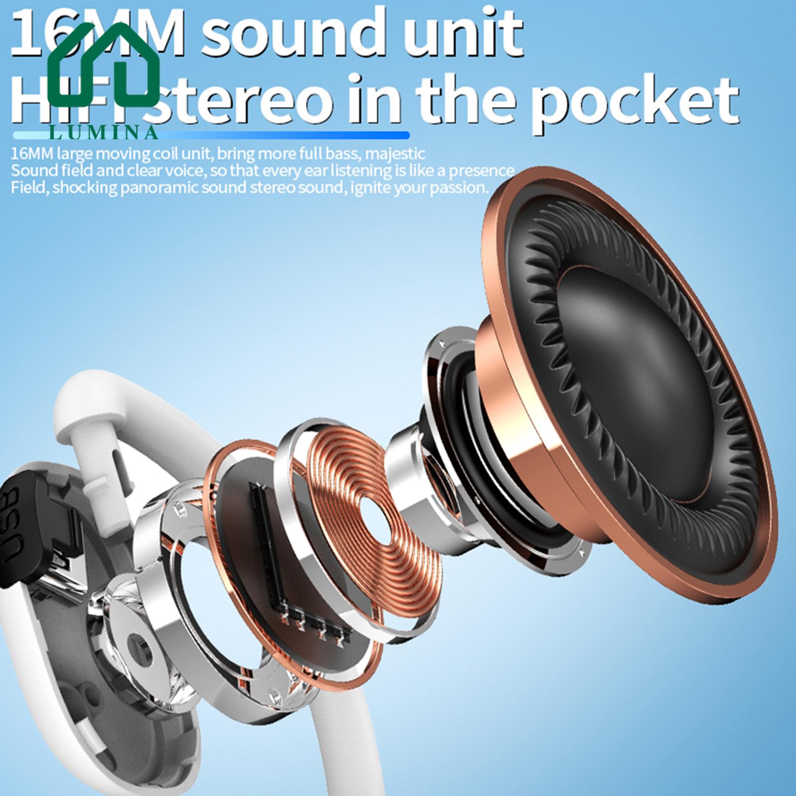 Lumina Instant Pairing: Seamlessly connect these wireless headphones to your smartphone, tablet, or any Bluetooth-compatible device in seconds, ensuring a stable, uninterrupted connection so you can enjoy the best sound.. 