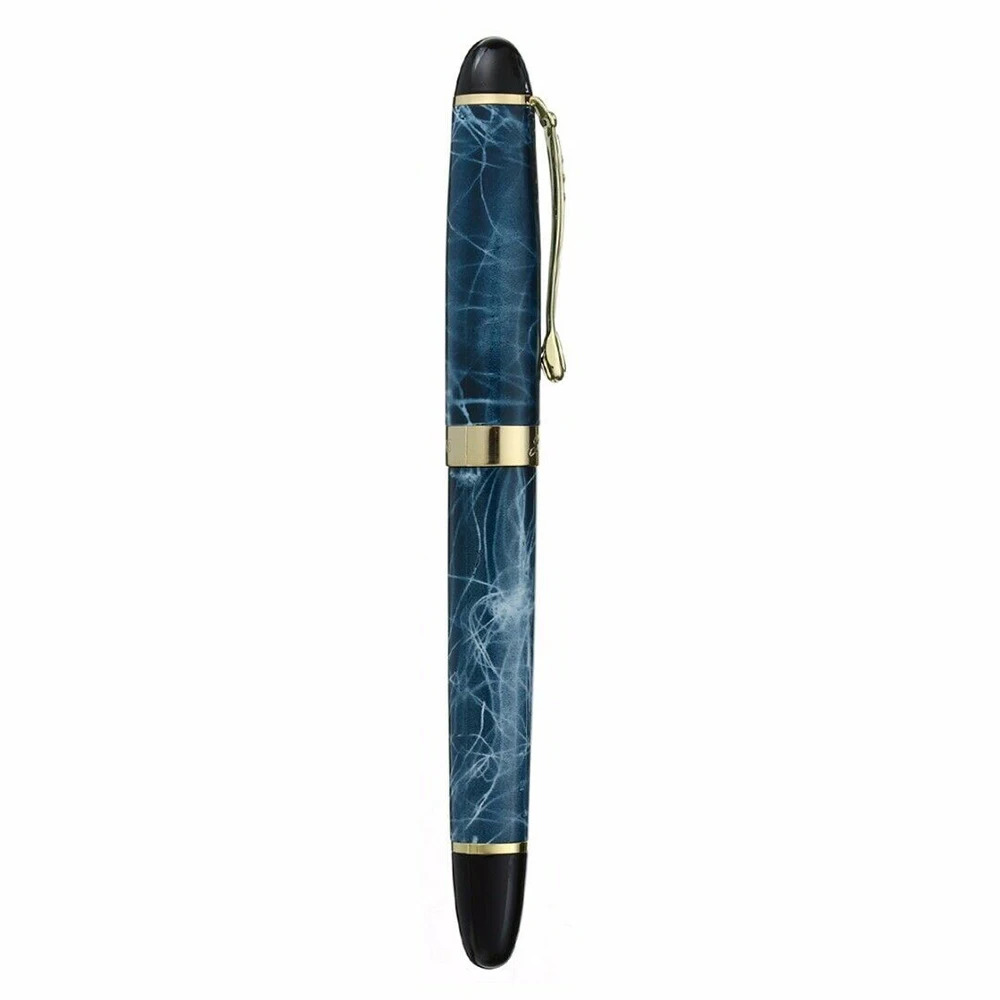 【WSJJ Store】Marble Chunky Medium Flex Nib Fountain Pen Office. 