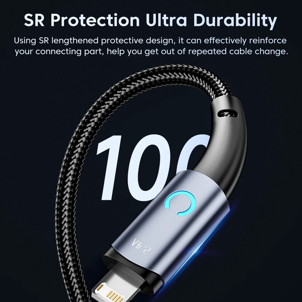 Toocki USB Lightning Cable For iPhone 13 12 11 Pro Max Mini Xs Xr 8 7 Plus 6S Fast Charging Cord For iPhone Charger Wire Data 3M. 