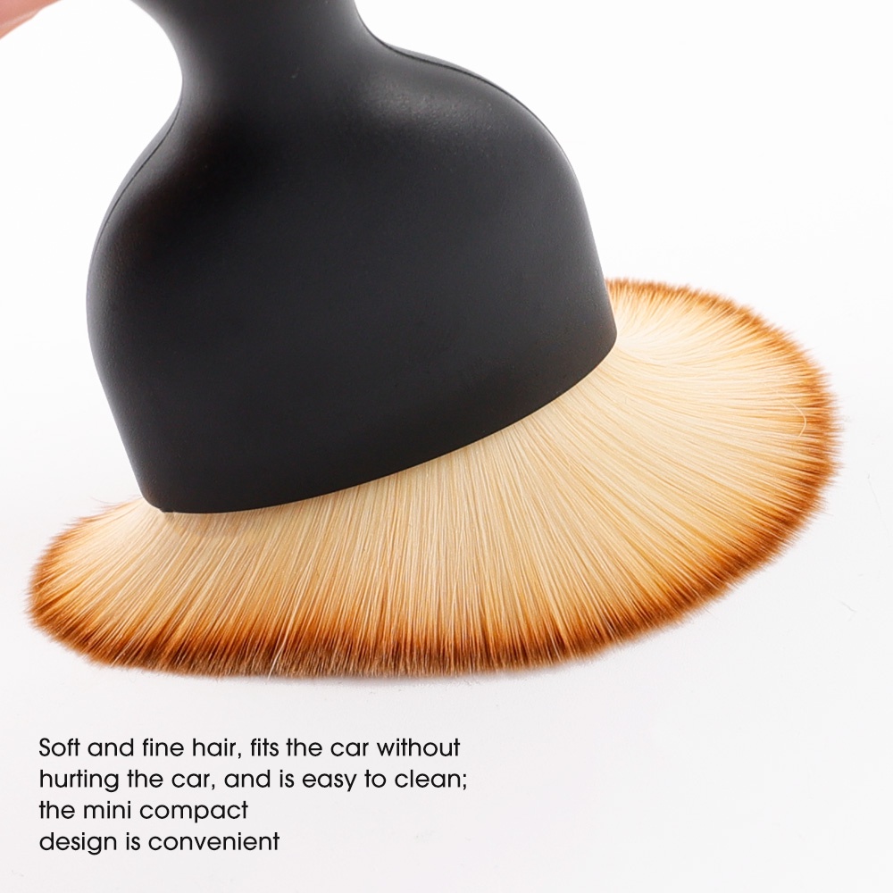 1Pc Arc Car Interior Cleaning Soft Brush Dashboard Air Outlet Gap Dust Removal Detailing Brush for Auto Maintenance Cleaning Tool. 