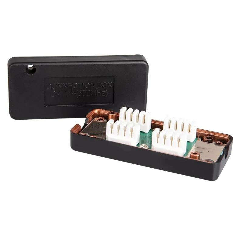 RJ45 Junction Box Network CAT7 600MHz Ethernet LAN Cable LSA Connection Adaptor RJ45 Extention Adapter RJ 45 Extention Box. 