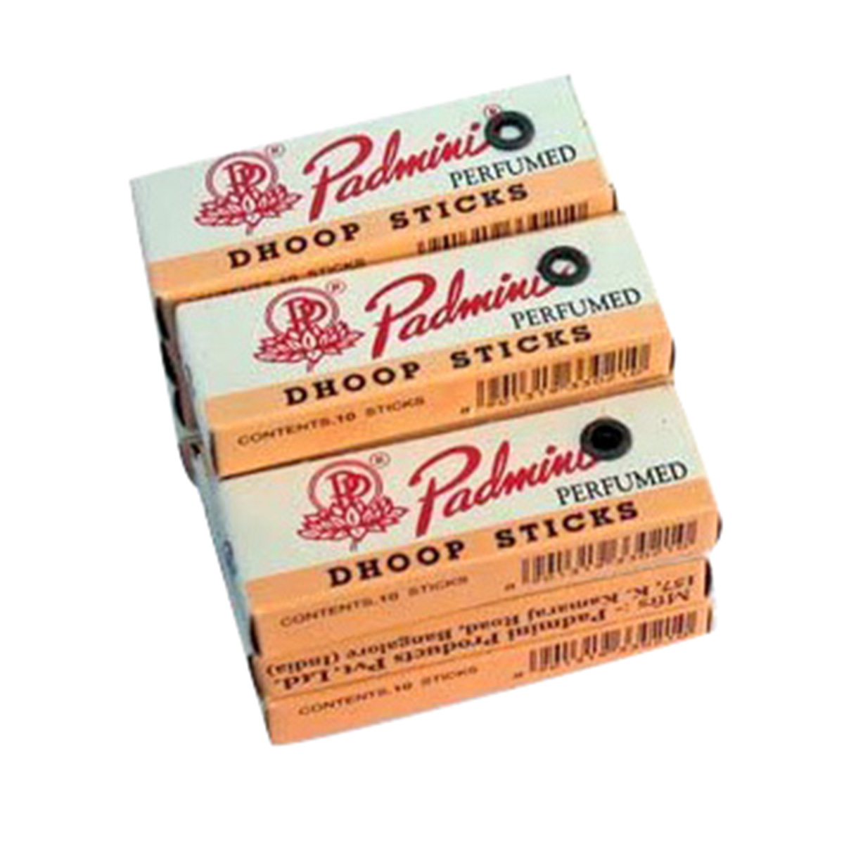 Padmini Dhoop Sticks - 12 Boxes of 10 Sticks Each - 2inch Regular Small Size. 