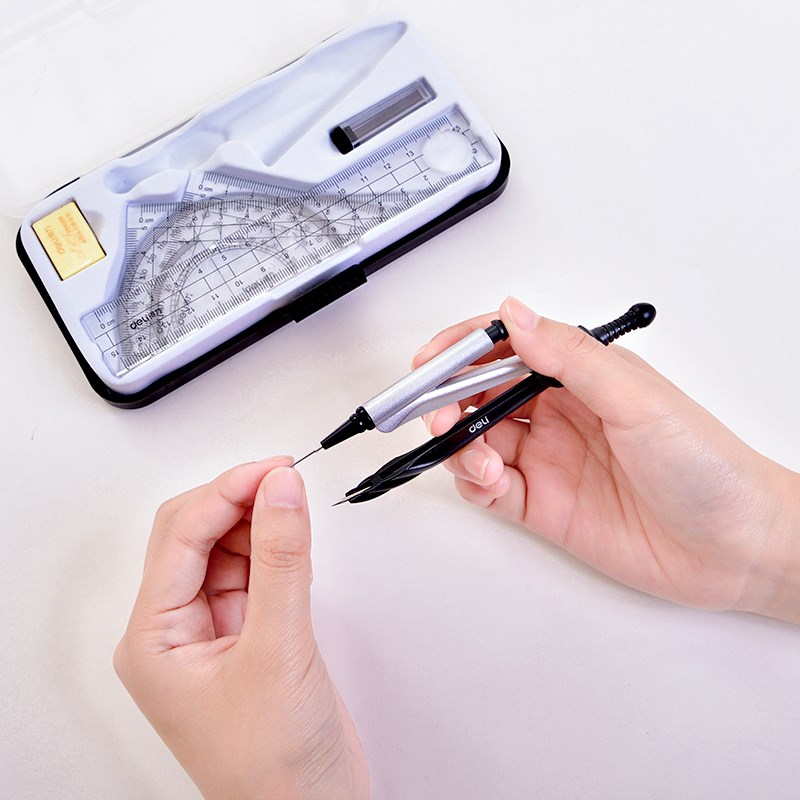 Math Compass Drawing Student Geometry Box Geometria Geometry Set Maths Drawing Compass Compasso Geometria Mathematical Set MuXiaRe. 