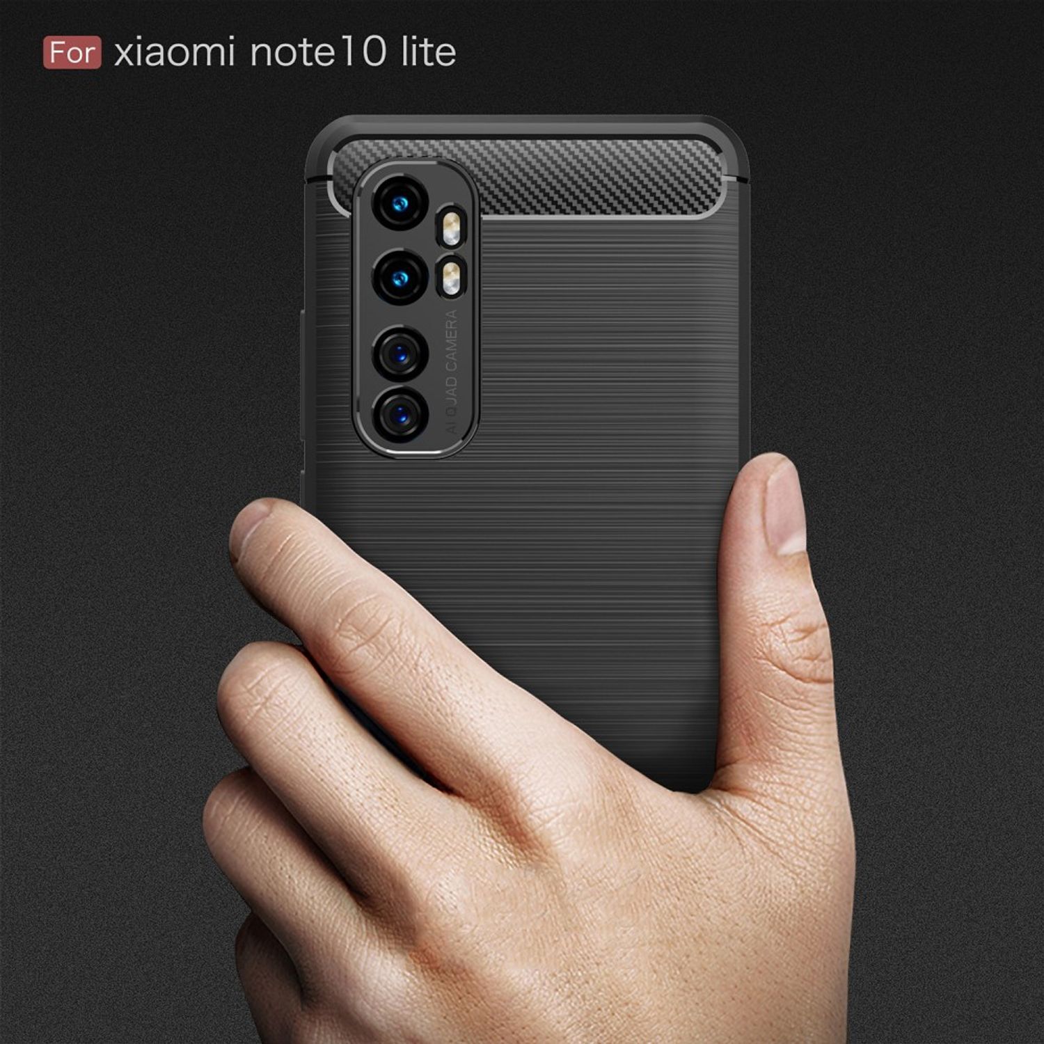 For Xiaomi Mi Note 10 Lite Spigen Silicone Fit Designed Soft Gel Rubber Shockproof Back Case Phone Back Cover. 