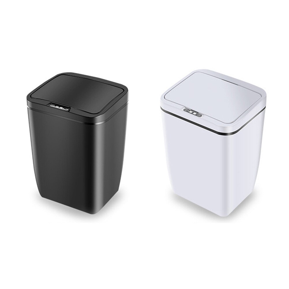 Inductive Trash Can Trash Bin Automatic Smart Sensor Kitchen Bathroom Rubbish Bin Garbage Can Waste Bin without (Black). 
