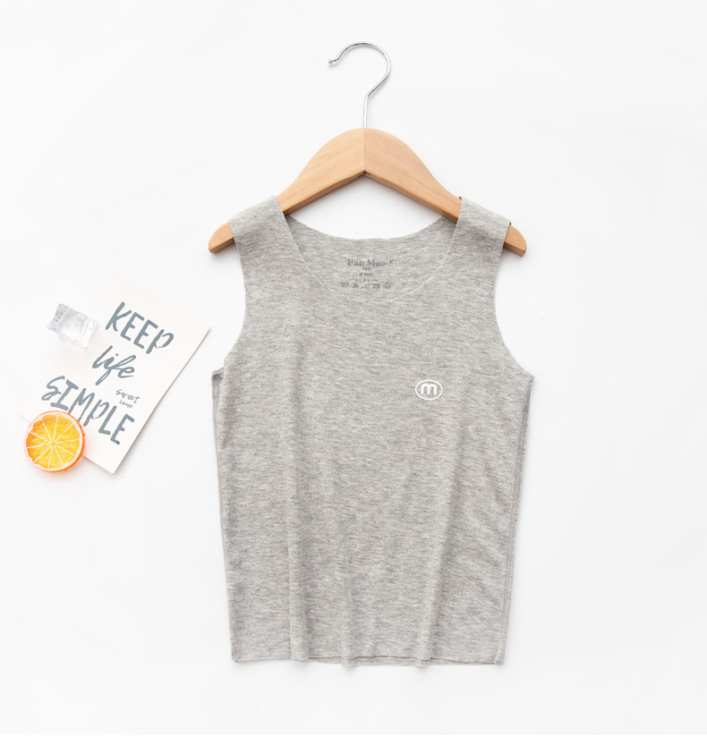 Summer Children's Vest Korean Vest Tailor Boy & Girl Modal Vest Children's Vest Wholesale