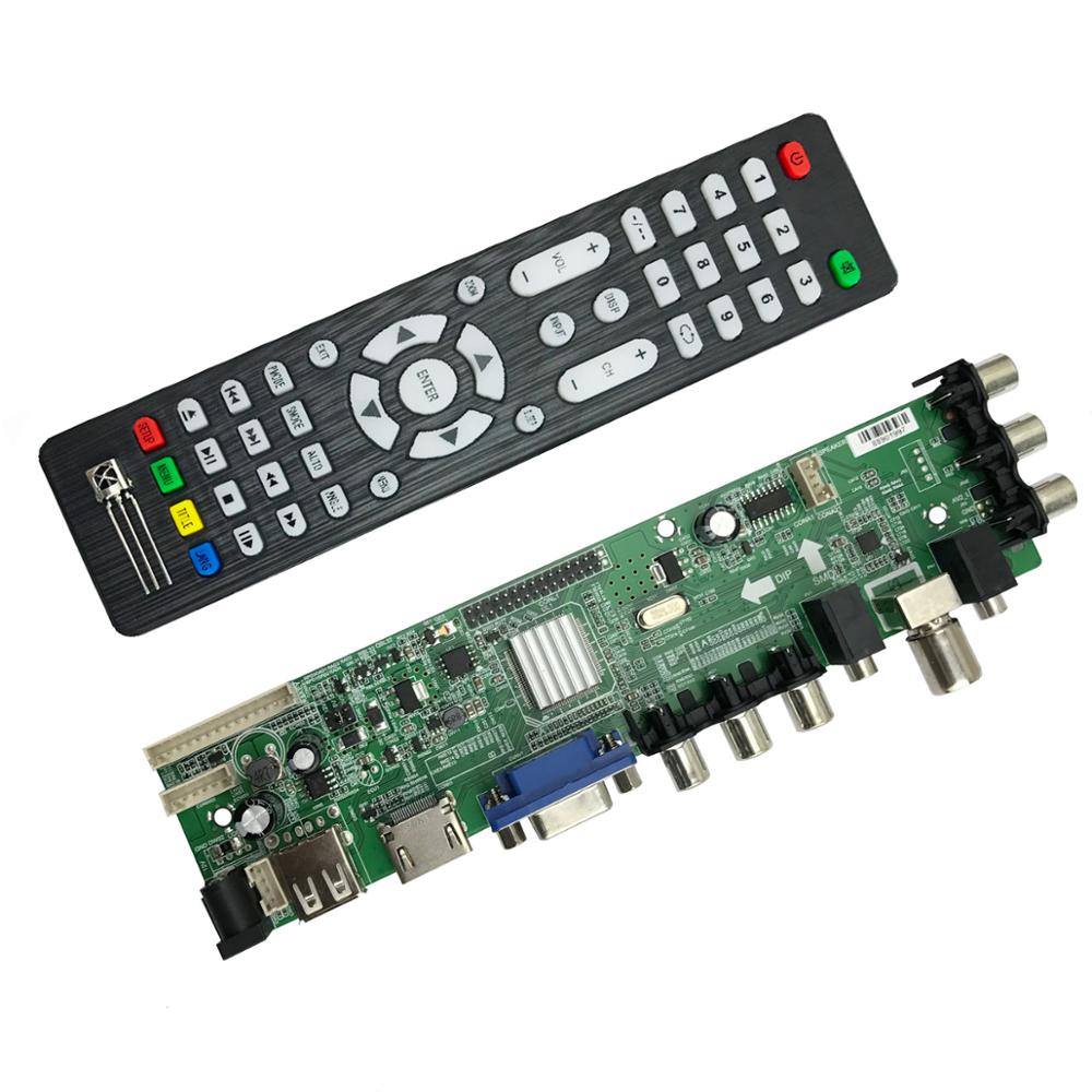 DS.D3663LUA.A81 DVB-T2 DVB-T DVB-C digital TV LCD/LED driver board 15-32 inch Universal LCD TV Controller Driver Board 3663. 