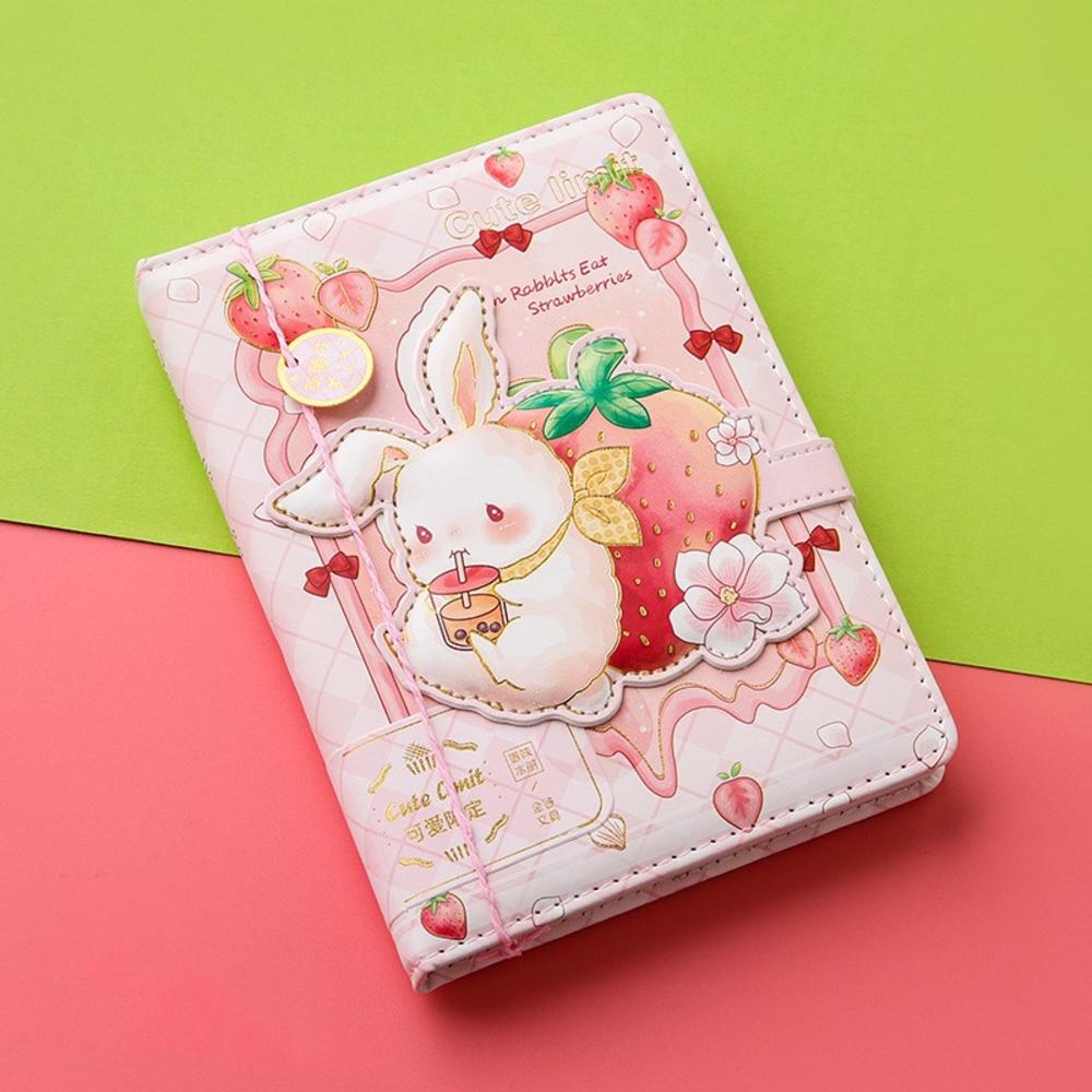Cute   Notebook Magnetic Button Notebook Color Pages Notebook Illustration Notebook Student Planner Agenda. 