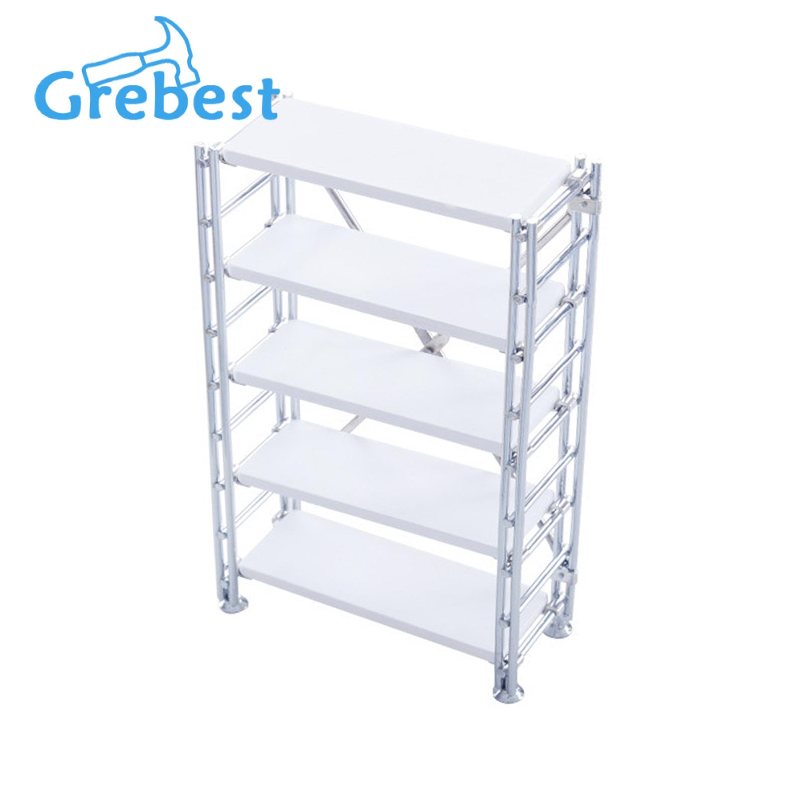 Miniature Bookshelf Miniature Dollhouse Storage Display Shelf Exquisite 1 12 Scale Rack for Decoration less Than Dollhouse Rack. 