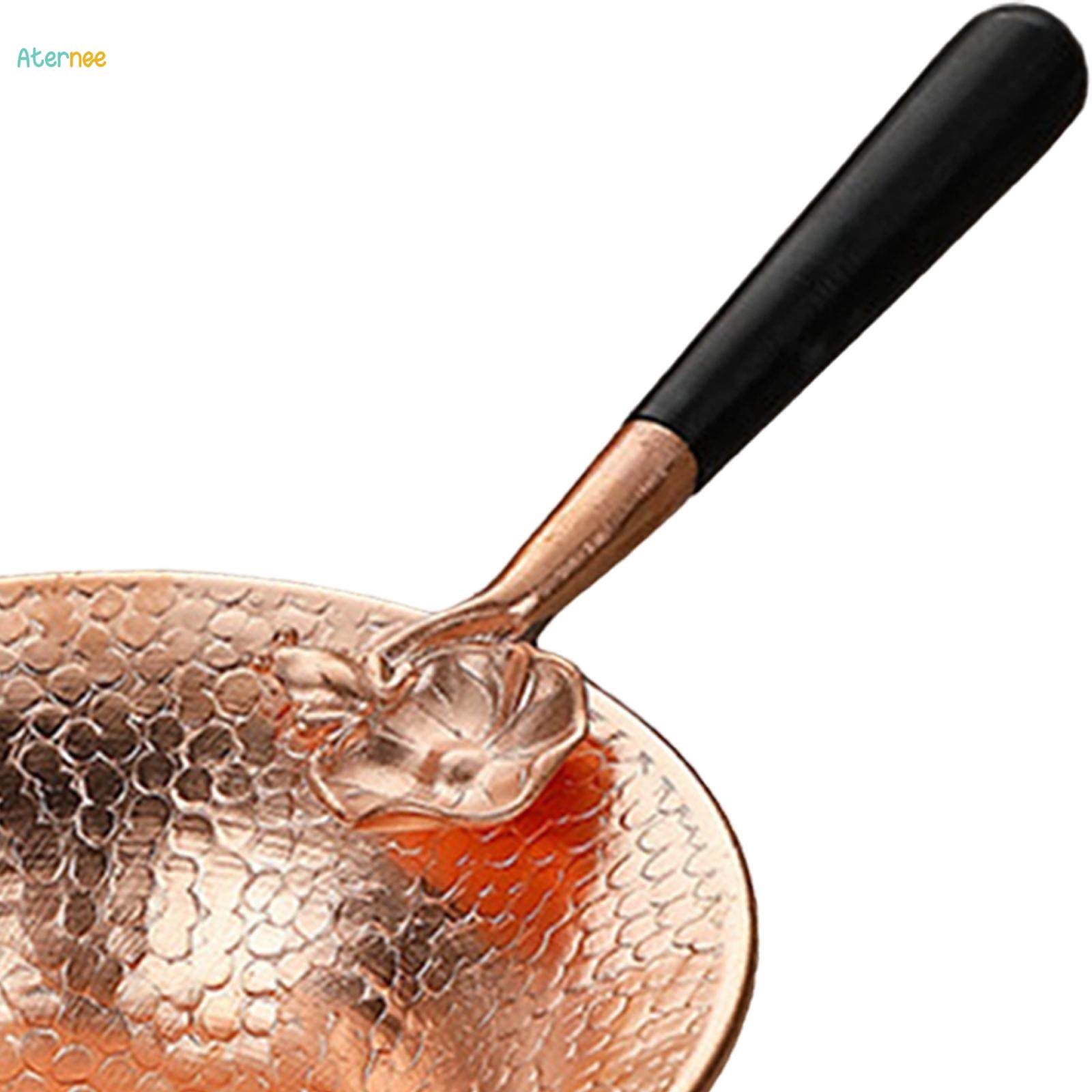 Copper Tea Strainer Tea Leaking Reusable Tea Colander with Handle Chinese Traditional Tea Infuser. 