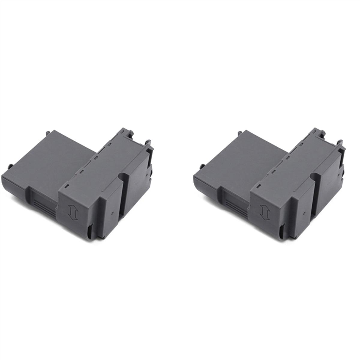2X Suitable for Epson T04D1 L6178 L6168 L6160 L6170 Maintenance Box Ink Cartridge Waste Ink Pad(with Chip)