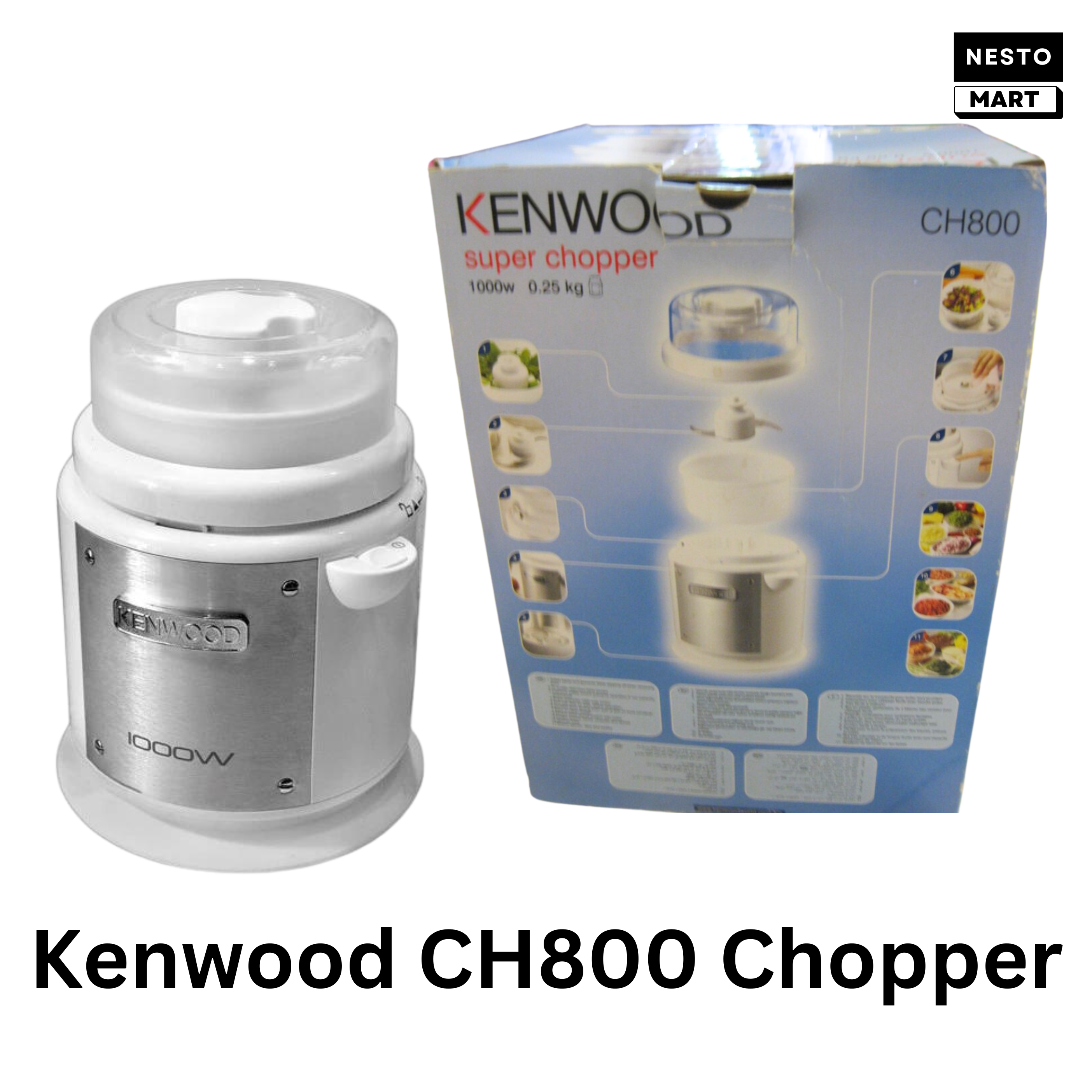 Kenwood Chopper CH800 (Chops all kinds of vegetables, meats and nuts). 