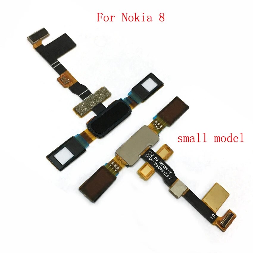 Tested Fingerprint Sensor Flex Cable For Nokia 5 6 7 8 Home Back Button Key Touch ID Repair Parts. 