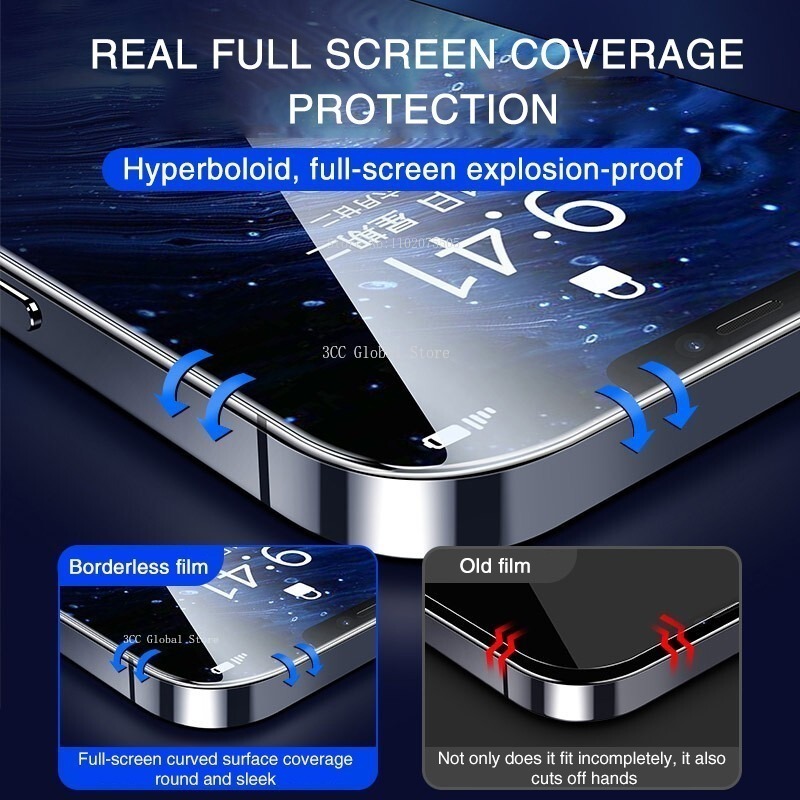 us glass 7 8 PlS Max iPhon Wrap for 11 Pro Mini 13 124 Pro 1D screen for iPhone 13 15 9D screen retaining XR X. 