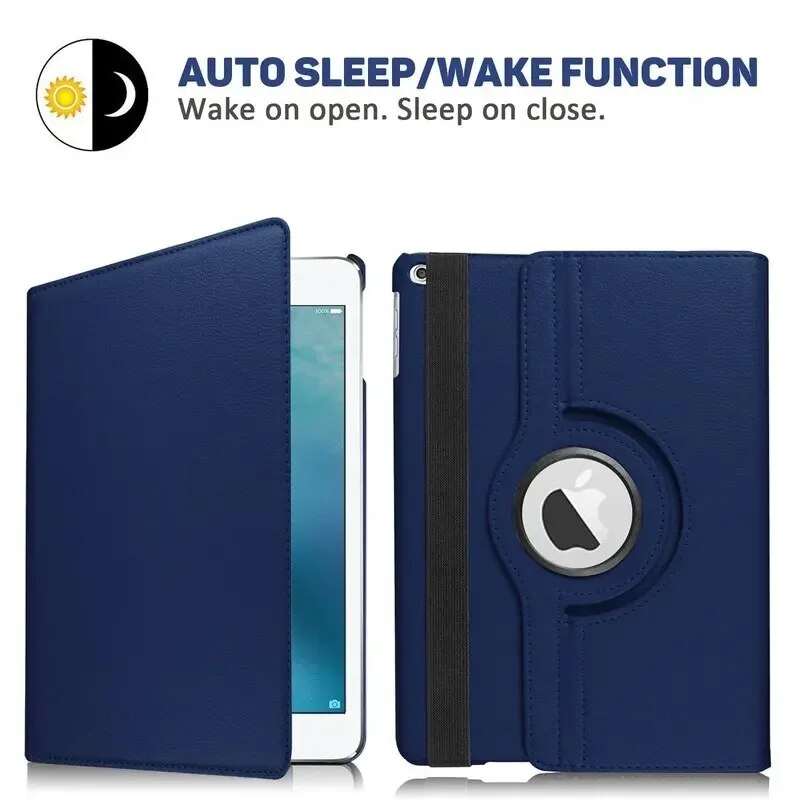 Case for iPad Air model A1474 A1475 A1476 retina cover,Auto Sleep Cover ipad case 10.9 Air 5 4 3 2 9.7 360 Degree Rotating Cases. 
