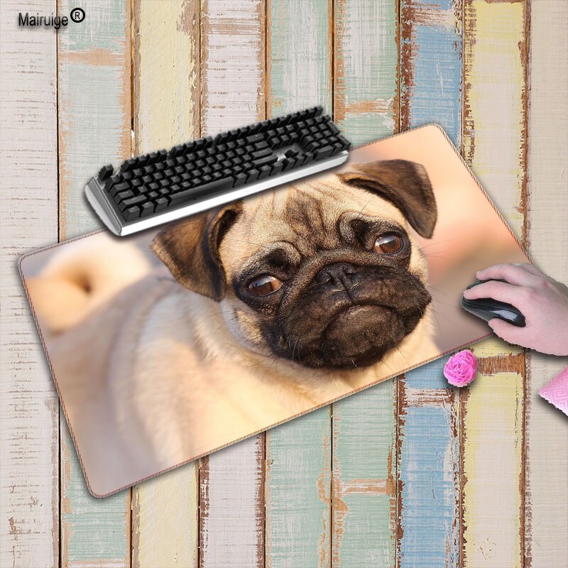 【happy one】Mairuige Animal Dog 600x300X2mm   Mouse Pad Locking Edge DIY table mat keyboard mats For Dota 2 cs go. 