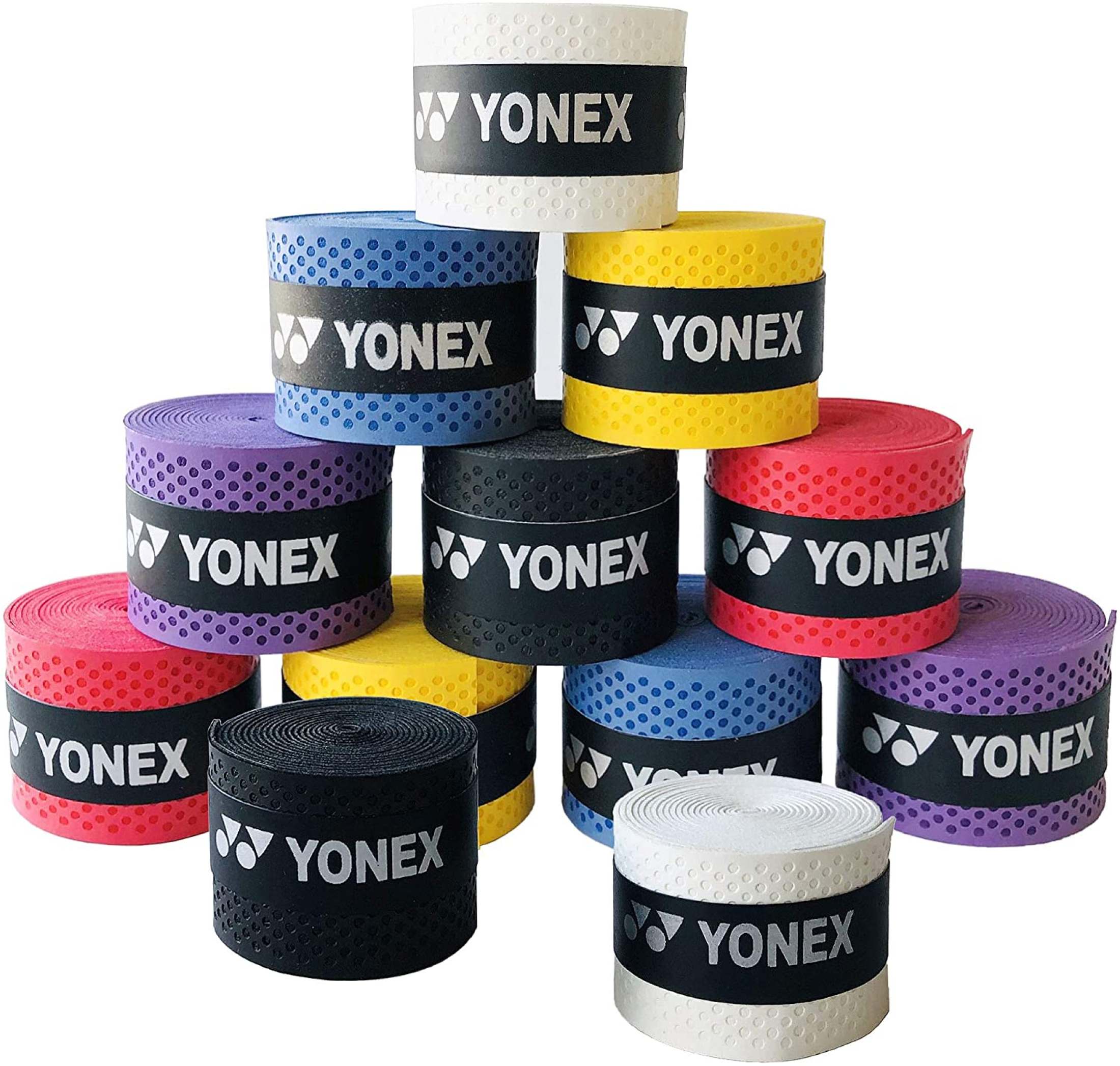 6 Piece Badminton Racket Non-Slip Gripper - Badminton Grip - Super Absorbent - Yonex - Various Colors. 