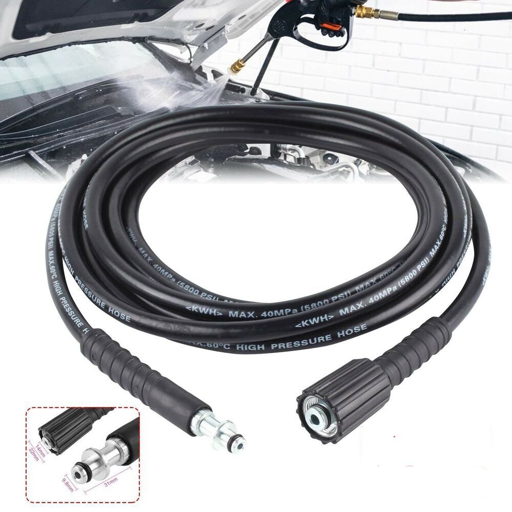 High Pressure Car Wash Water Cleaner Washer Hose Pipe Pipe Cord Water Cleaning Hose Washer Extension Hose. 