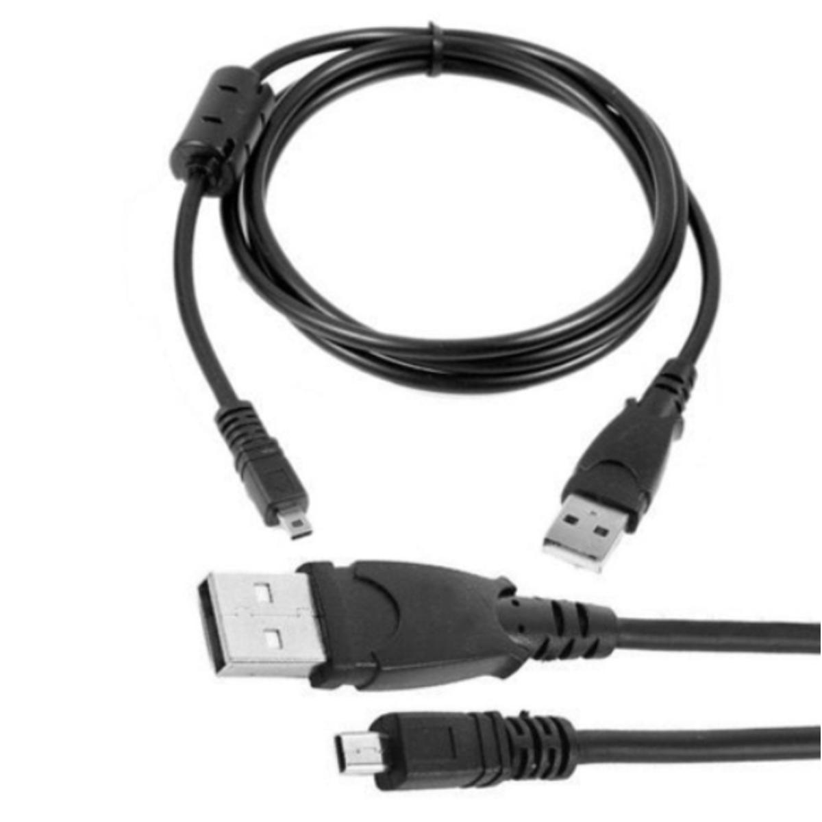 Nikon 1.5M USB Cable With Magnet Ring For Nikon Coolpix L19 L20 L100 S620 UC-E6 E4-black