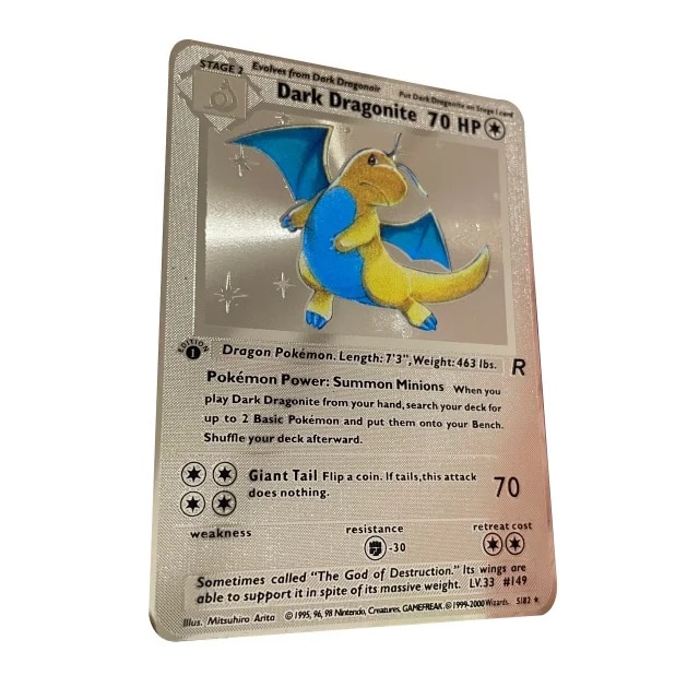 【3C VictoryEagle】English Version New Charizard Vmax V GX Shiny Gold Metal Card Game Child. 