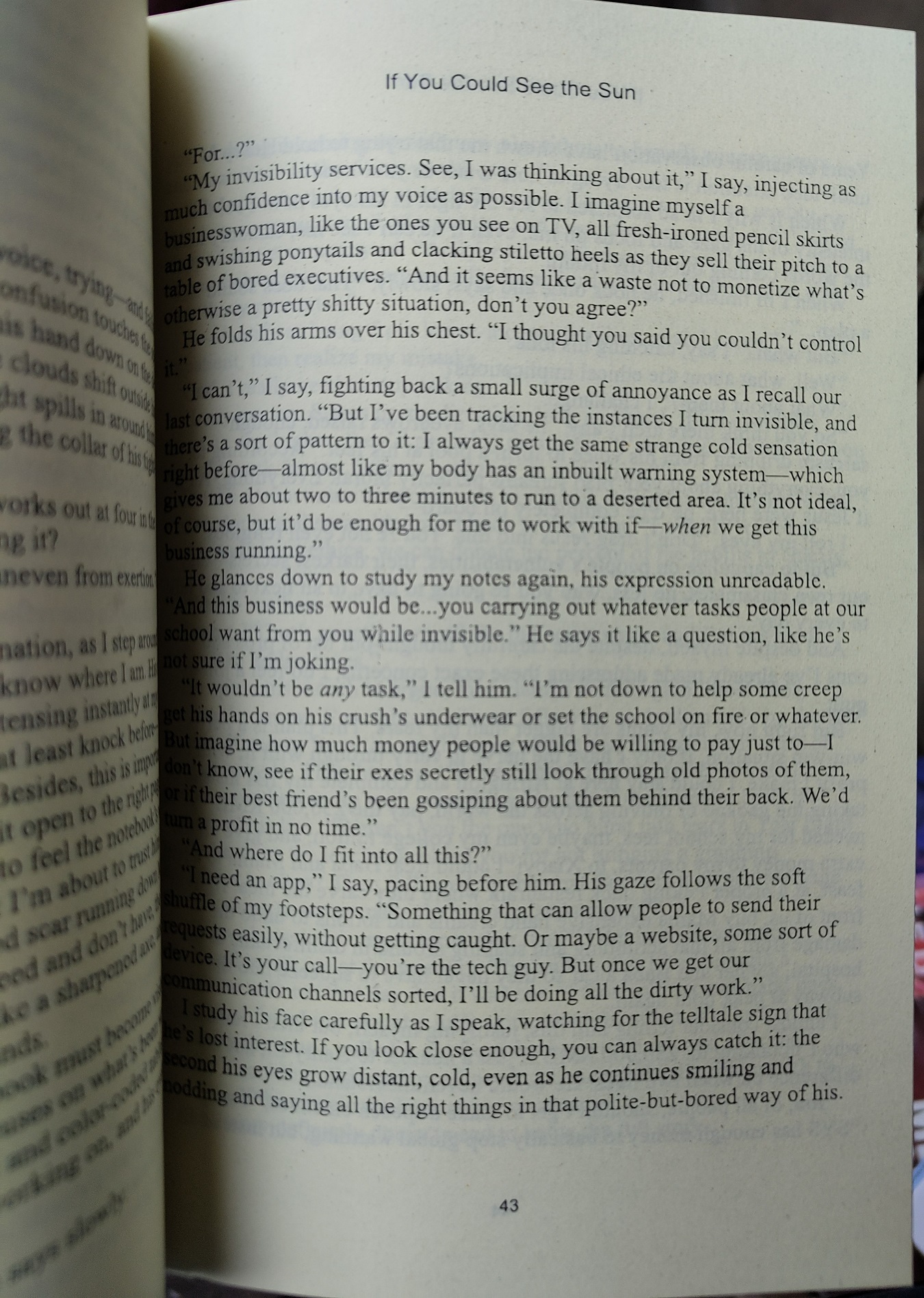 If You Could See the Sun Book by Ann Liang. 