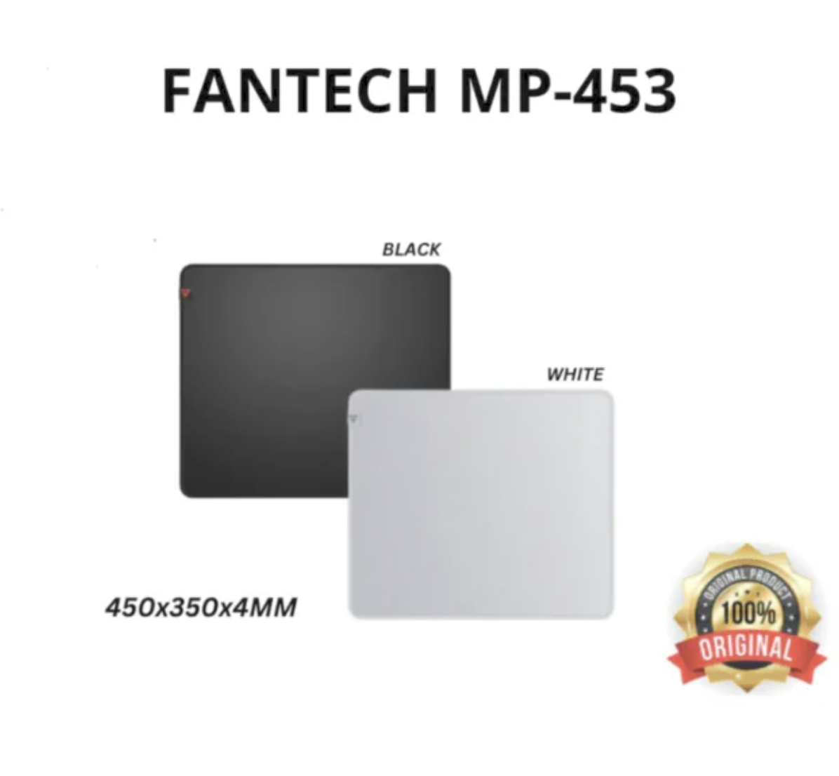 FANTECH AGILE MP453 MOUSE PAD SPEEDSILK Surface, Non-Friction Impacting Water-Resistant Coating Anti-Fray Edge Stitching Anti-slip base. 