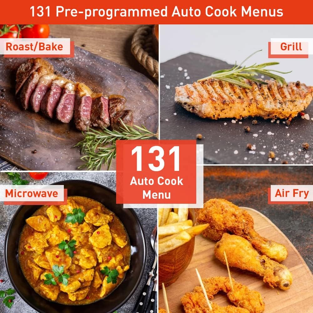 Panasonic NN-CD67MB 4-in-1 Convection & Grill Microwave Oven with Healthy Air Fryer | 27 Liter. 