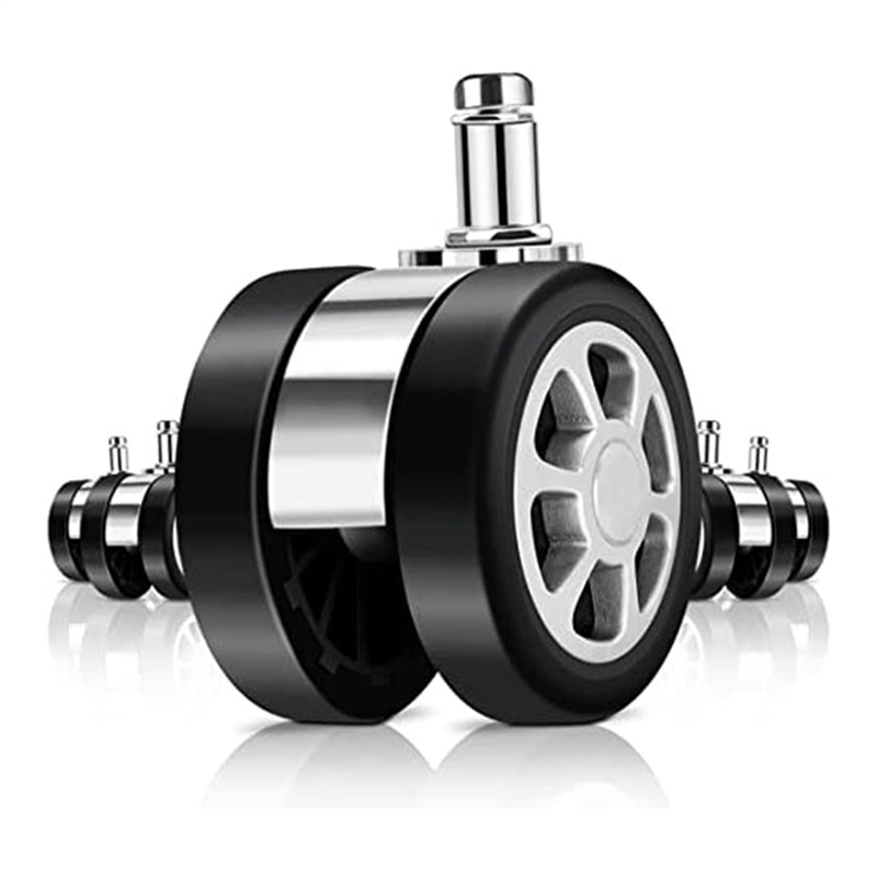 Office Chair Caster Wheels Replacement Spare Parts Accessories Caster Desk Chair Wheels, Rolling Wheels , Chair Casters for Hardwood Floors