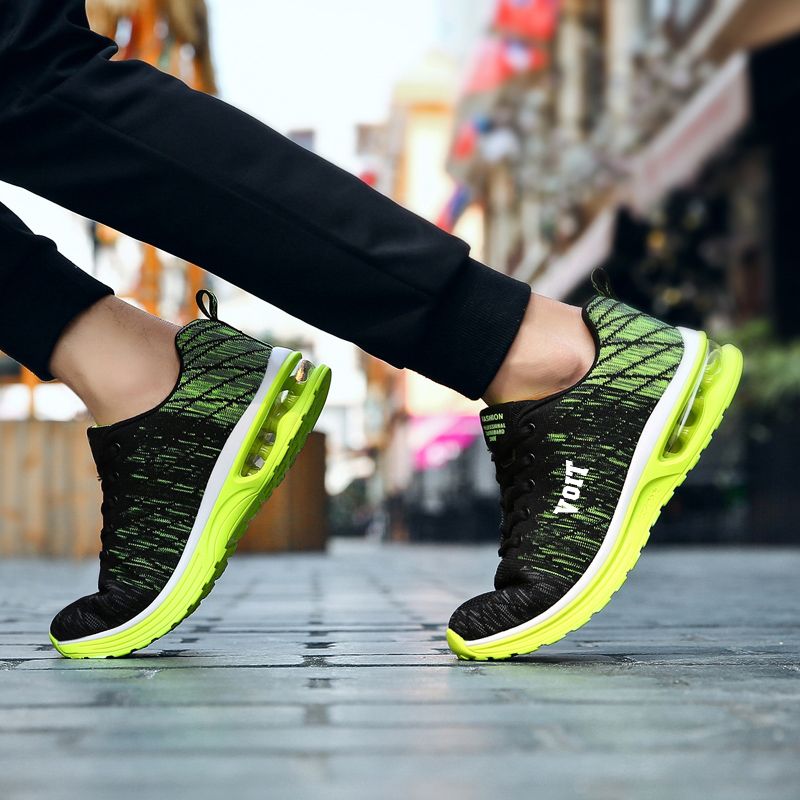 Voit/Water Air Cushion Running Shoes Men's Shoes Sports Shoes Fly Woven Mesh Summer Shoes Women's Shock-Absorbing Casual Running Shoes. 
