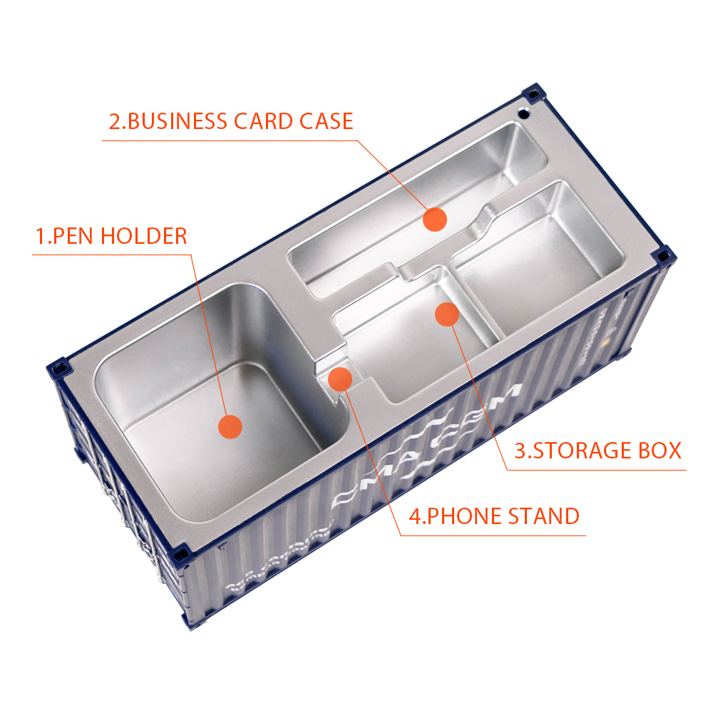 1:30 Shipping Container Model 20ft Toy Cargo Container Maritimo Die-Cast Container Ship Box Pen Holder Office Gift Customized. 