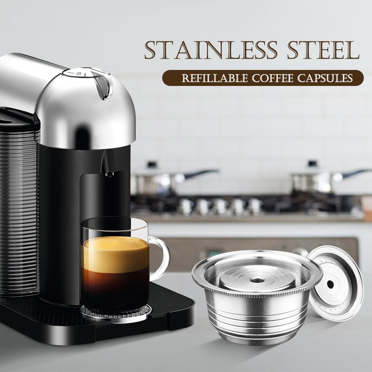 Steel Coffee Capsules Stainless Steel Nespresso Capsule Stainless