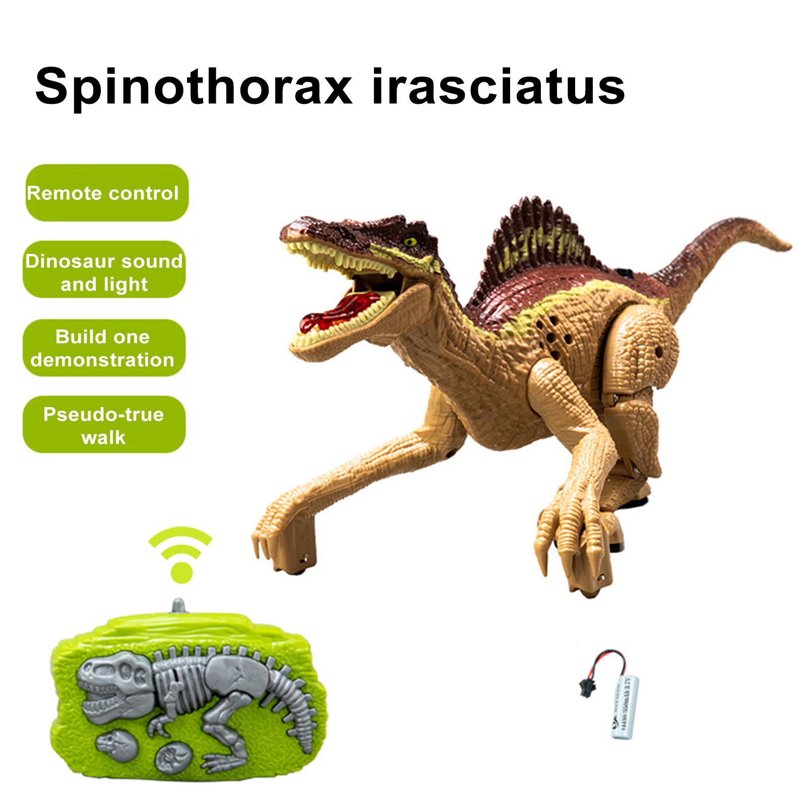 Intertive Dinosaur Toy with Infrared Technology Intertive Rc Dinosaur Toy istic Spinosaurus Model with ng tion Fun Educational Remote Control Dinosaur for Kids Perfect Birthday for Boys. 