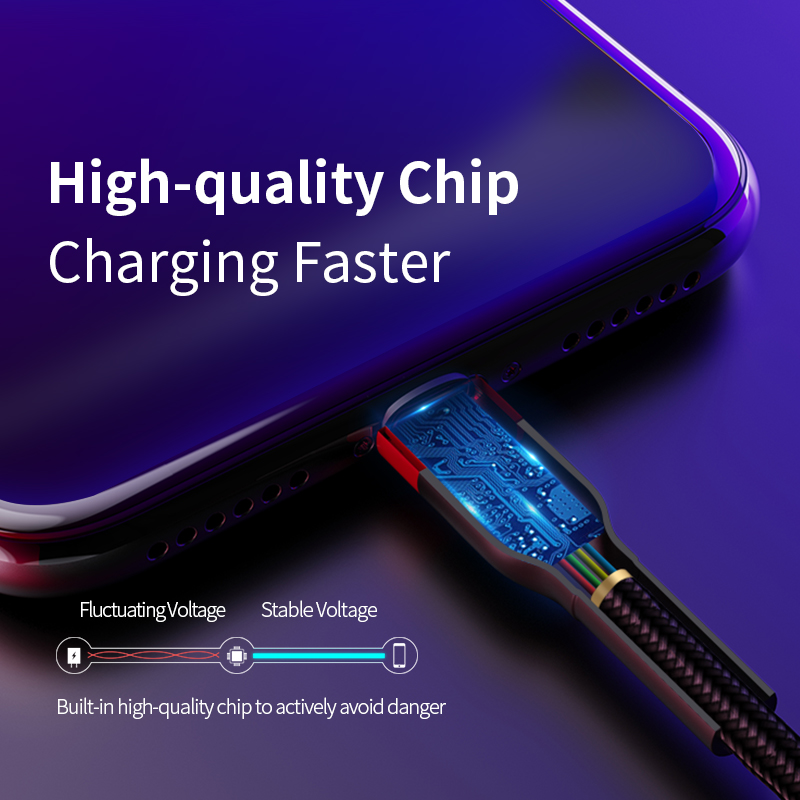 Romoss CB12B 2.4A Fast Charging Cable 1M USB to Lightning Fast Charger Data Cable for iPhone iPad iOS Devides Charging. 