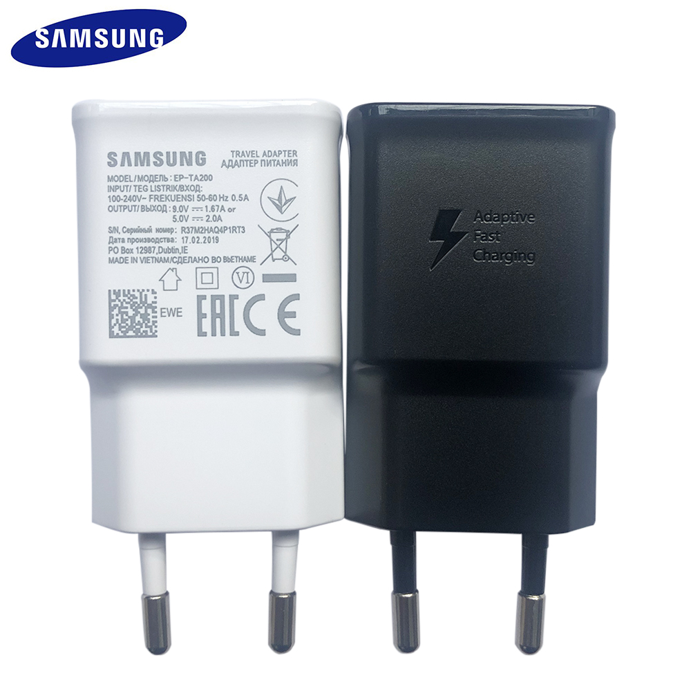 Samsung EP-TA200 EU US Not Fast Charger Quick Travel Adapter For Galaxy S10 S9 S8 S7 S6 Edge Plus J5 J7 J3 Note 9 8 A 7 5 3