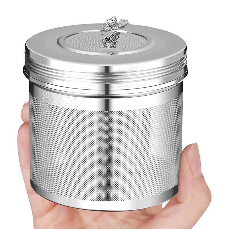 BRADOO 2 Pack Large Tea Ball Infuser for Loose Leaf Tea & Spice Infuser for Cooking, Threaded Lid, Extra Fine Mesh Tea Strainer. 