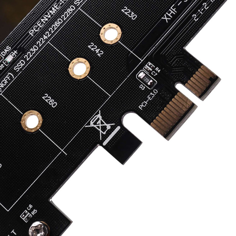 4X Add On Cards PCIE to M2 Adapter PCI Express 3.0 X1 to NVME SSD M2 PCIE Raiser Adapter Support 2230 2242 M.2 SSD. 
