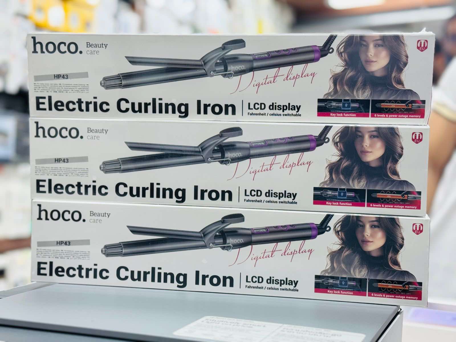 Hoco HP43 Electric Manual Curling Iron with Digital Display