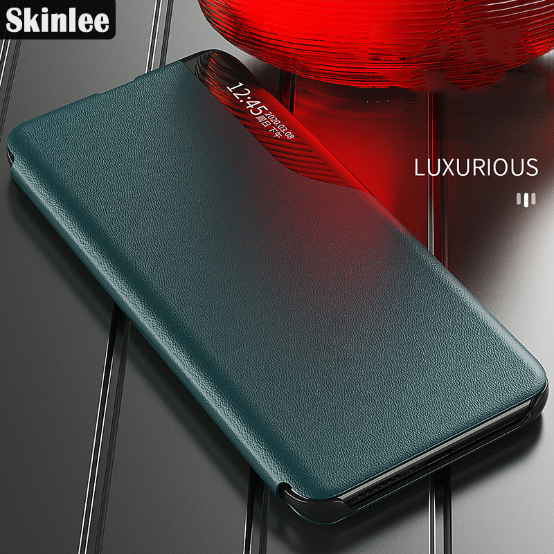 For Samsung Galaxy A52 Flip Cases Smart Transparent View Phone Case for Galaxy A52 Window Flip Leather Phone Cover. 